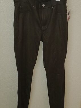 NWT Women's 7 For All Mankind Olive Crackle Knee Seams Soft Denim Jeans- Size 29